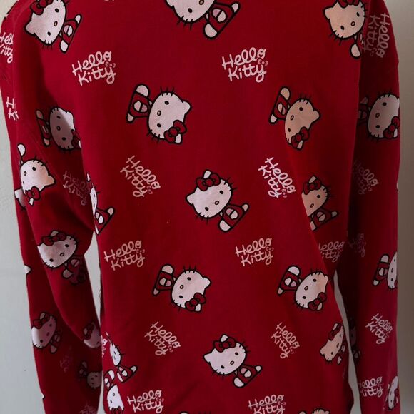 Sanrio Hello Kitty Women's Red and White Sweatshirt RN#115665 Size Medium - Picture 3 of 8